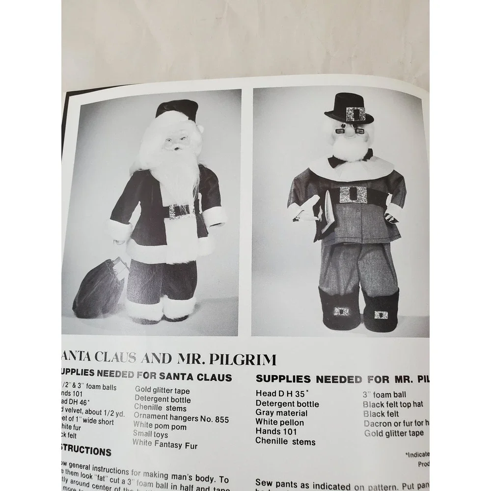 Vintage 1972 Living Dolls Mangelsen Craft Pattern Instruction Booklet 0375